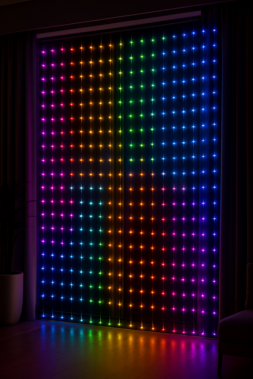 LED Curtain String Lights