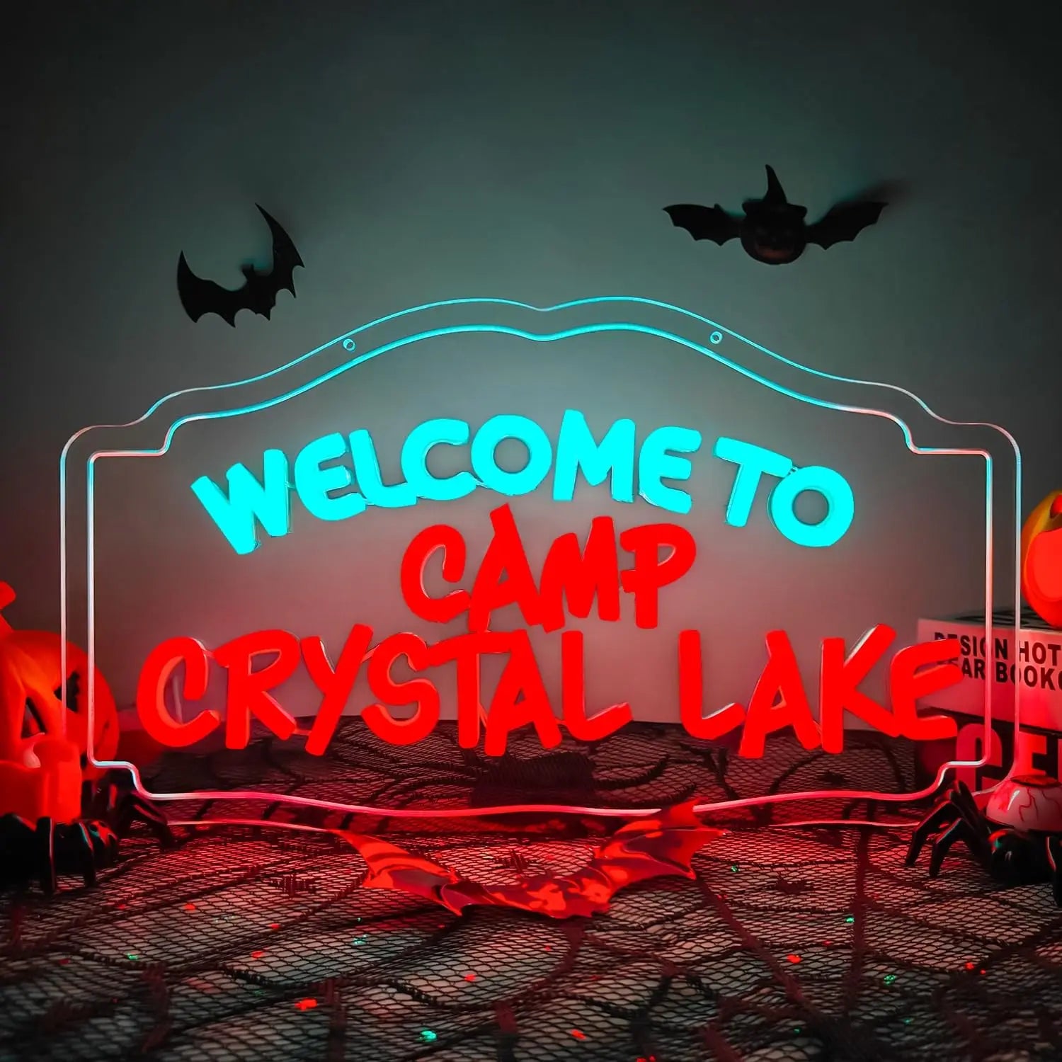 "Welcome To Crystal Lake" Neon Sign