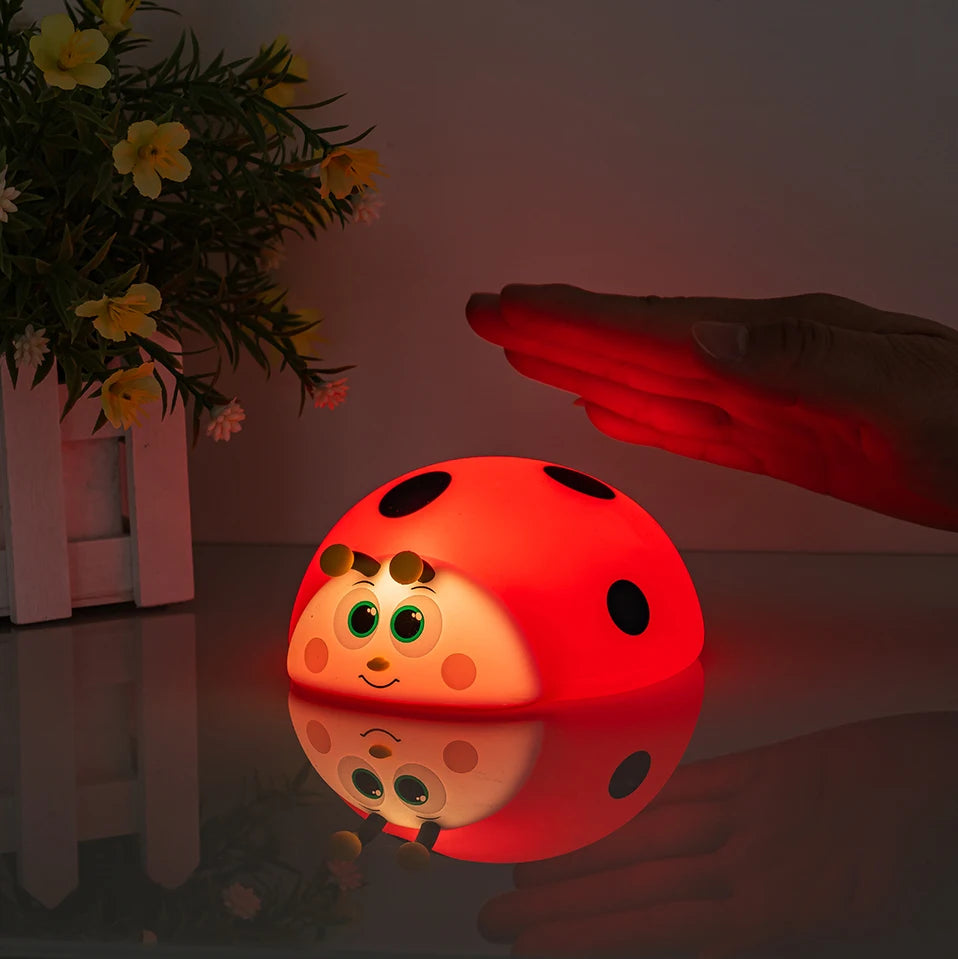 Silicone Ladybug Night Light